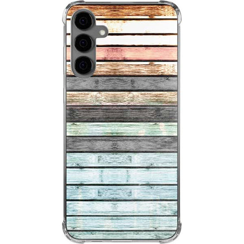 Wooden Stripes Galaxy S24 Plus Clear Case